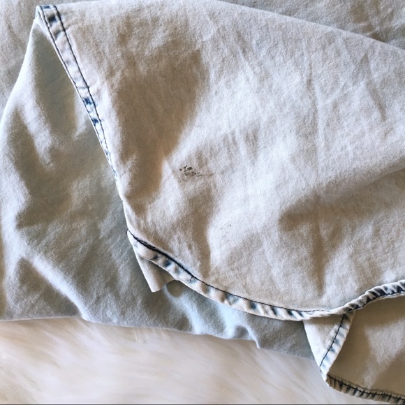 CABI | Acid Wash Embroidered Cotton Button Down - Picture 7 of 7